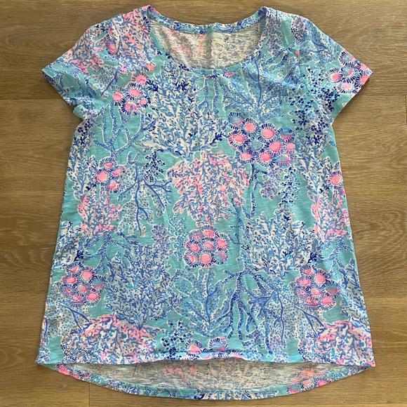 Lilly Pulitzer Women’s Etta Scoop Neck Tee - Picture 1 of 7